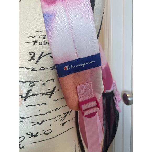 Champion Laptop Backpack with Lunch bag pink tie dye water bottles holder School - Picture 11 of 15